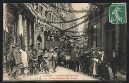 CPA Limoges, Les Fetes De Jeanne D`Arc-Rue Du Consulat Et Rue Fourie  - Limoges