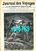 Journal Des Voyages 1878  N° 44 Caverne Des Tigres , Indes Combats De Rhinocéros , Indes Combats D'elephants - 1850 - 1899