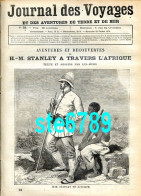 Journal Des Voyages 1878  N° 33  Stanley Afrique , Funérailles Edouard Pocock , Carte Département Charente , - 1850 - 1899