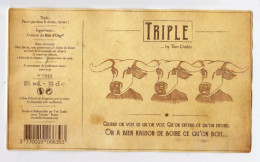 Etiquette De Bière Artisanale " TRIPLE " Vache  By Two Dudes 71700 Tournus (3275) _Eb407 - Bière