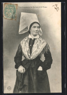 CPA Type De Paysanne Des Environs De St-Varent, Femme En Costume Typique Aquitanien / Aquitaine  - Ohne Zuordnung