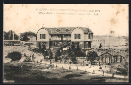 AK Lyon, Exposition Internationale 1914, Village Alpin, Pavillon Colonial Et Passerelle, Ausstellung  - Expositions