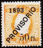 1893. 1893 PROVISORIO 50 Rs/80 REIS (Michel 94) - JF304221 - Ungebraucht