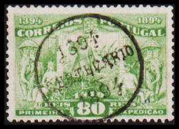1894. PORTUGAL. 80 REIS 500 YEARS Celebration  Luxus Cancelled 1394 CENTENARIO 1894. (Michel 103) - JF528607 - Used Stamps