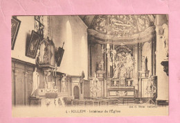 59 - NORD - KILLEM Prés  DUNKERQUE -  EGLISE DE KILLEM - INTERIEUR DE L'EGLISE - DATEE 1916 - Autres & Non Classés