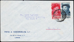 1945. 1,75 + 3,50 LISBOA 28. NOV. 45. USA. (Michel 680) - JF124102 - Lettres & Documents