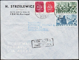 1947. PORTO 28.9.1947 Nach Oslo, Norge. (Michel 698-699) - JF177683 - Covers & Documents