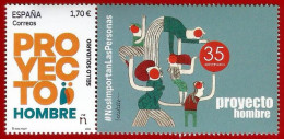 España. Spain. 2024. Sello Solidario. Proyecto Hombre - Unused Stamps