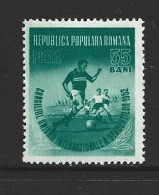 Romania 1952 55 Bani Soccer Players Single MNH - Unused Stamps