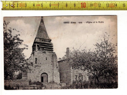 68160 - OGNES L Eglise Et La Mairie En 1919 - Sonstige & Ohne Zuordnung