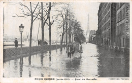 75 PARIS LA CRUE QUAI DE GRENELLE - Überschwemmung 1910