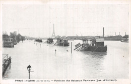 75 PARIS LA CRUE QUAI D AUTEUIL - Überschwemmung 1910