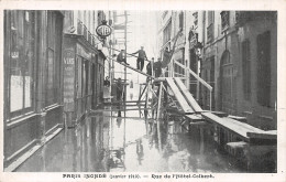 75 PARIS LA CRUE RUE DE L HOTEL COLBERT - Alluvioni Del 1910