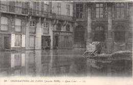 75 PARIS LA CRUE QUAI CONTI - Überschwemmung 1910