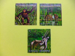 50 BURUNDI 1970 / FAUNA Animales Salvajes / YVERT  FU Incompleta - Chimpanzees