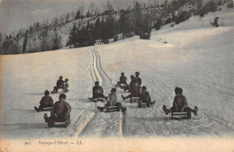 38 PAYSAGE D HIVER LUGE - Autres & Non Classés