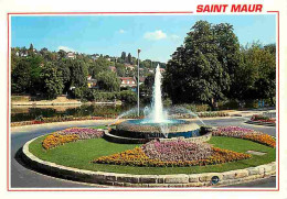 94 - Saint Maur Des Fossés - Jets D'Eau Sur Les Bords De Marne - Fleurs - CPM - Voir Scans Recto-Verso - Saint Maur Des Fosses