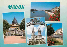 71 - Macon - Multivues - Flamme Postale - CPM - Voir Scans Recto-Verso - Macon