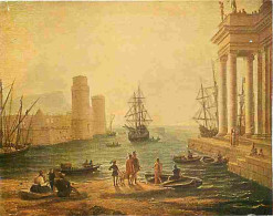 Art - Peinture - Claude Lorrain - Vue D'un Port De Mer - CPM - Voir Scans Recto-Verso - Peintures & Tableaux