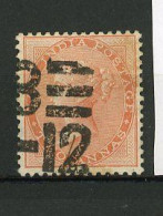 INDE ANG - SE Yv.  N°22  SG N°62 Fil éléphant (o)   A Orange  Cote 2,5 Euro  BE  2 Scans - 1858-79 Crown Colony