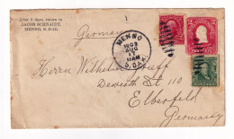 Menno 1903 Jacob Schnaidt South Dakota USA Elberfeld Deutschland Germany Bank Of Menno Velykokomarivka Ukraine - Lettres & Documents