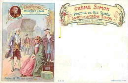 Publicité - Crème Simon - Poudre De Riz Simon - Savon à La Crème Simon - Scène De Manon Lescaut - Précurseur - Carte Pub - Publicité