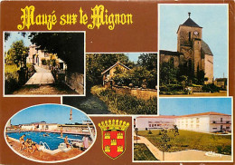 79 - Mauzé Sur Le Mignon - Multivues - Blasons - Piscine - CPM - Voir Scans Recto-Verso - Mauze Sur Le Mignon