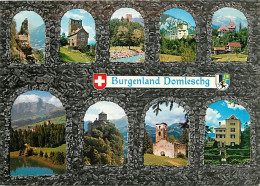 Suisse - GR Grisons - Burgenland Domleschg - Multivues - CPM - Carte Neuve - Voir Scans Recto-Verso - Altri & Non Classificati