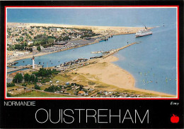 14 - Ouistreham - Riva Bella - Arrivée Du Car-ferry Duc De Normandie Dans Le Chenal - Vue Aérienne - Bateaux - Carte Neu - Ouistreham