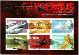 Australia 2006 Dangerous Australians SEMI-IMPERFORATE MS MNH OP APTA 2006 No. 37 (D) - Nuovi