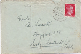 37439# HITLER ELSASS LETTRE Obl DREI AHREN OBERELSASS 20 Septembre 1943 TROIS EPIS HAUT RHIN ALSACE - Cartas & Documentos