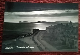 CARTOLINA ITALIA 1958 SASSARI ALGHERO TRAMONTO SUL MARE  Italy Postcard ITALIEN Ansichtskarten - Sassari