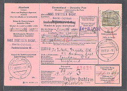 Berlin, Mi.-Nr. 53 Auf Auslandspostanweisung - Lettres & Documents