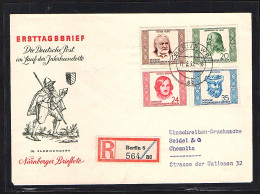 DDR., FDC. Mi.-Nr. 311-314 Als R-Drucksache Gelaufen Mit Ak-St. - Other & Unclassified