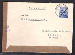 Berlin, Auslandbrief Mit EF.Mi.-Nr.13, Zensiert. - Lettres & Documents