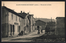 CPA Saint-Pierre-de-Boeuf, Route De La Gare  - Other & Unclassified