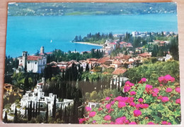 CARTOLINA ITALIA 1978 BRESCIA LAGO GARDA GARDONE RIVIERA PANORAMA DAL VITTORIALE  Italy Postcard ITALIEN Ansichtskarten - Brescia