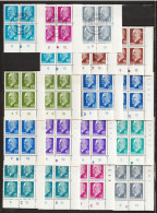 MiNr. 845-1689 ** 18 Bogenecken Mit Druckerzeichen  (1012) - Unused Stamps