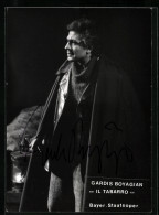 AK Opernsänger Gardis Boyagian In Il Tabarro, Original Autograph  - Opera