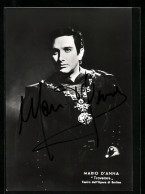 AK Opernsänger Mario D`Anna In Trovatore Mit Original Autograph  - Opera