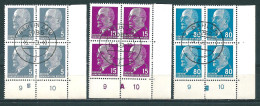 MiNr. 845 Druckerzeichen B, 847 Druckerzeichen A, 1331 Druckerzeichen B Gespiegelt - Used Stamps