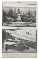 [57] Moselle > Metz Esplanade Statue Du Prince Frederic Charles Renversée - Metz