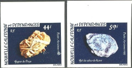 NEW CALEDONIA AIR MAILS, 1983 MINERALS IMPERF SET** - Minerals