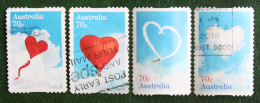 Love Is In The Air 2015 Mi 4260-4263 Yv - Used Gebruikt Oblitere Australia Australien Australie - Usados