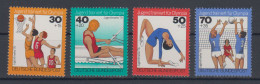 Germany Bundespost Sport-basketball,rowing,gymnastics,volleyball 1976 MNH ** - Ongebruikt