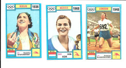 CF20 - PANINI OLYMPIA PRENTJES - OLYMPICHE SPELEN - ADA KOK - FANNY BLANKERS KOEN - HENDRIKA MASTENBROEK - Zwemmen