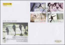 2727-2730 Sporthilfe Leichtatlethik-WM,Satz Auf Schmuck-FDC Deutschland Exklusiv - Lettres & Documents