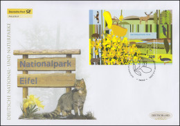 Block 74 Nationalpark Eifel, Block Auf Schmuck-FDC Deutschland Exklusiv - Lettres & Documents