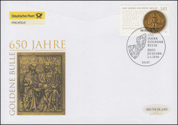 2511 Goldene Bulle, Schmuck-FDC Deutschland Exklusiv - Lettres & Documents