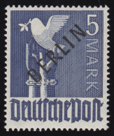 20 Schwarzaufdruck 5 Mark, Postfrisch ** - Unused Stamps